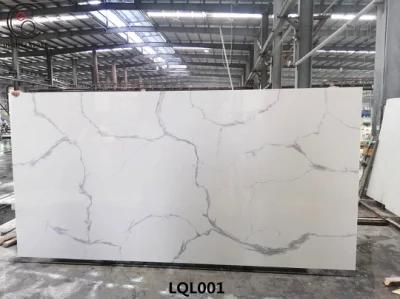 Artificial Quartz Stone Calacatta Countertop Large Quartz Slabs
