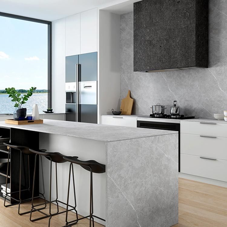 Black Sintered Slate Soft Glazed Surface Stone Veneer 800*2600mm