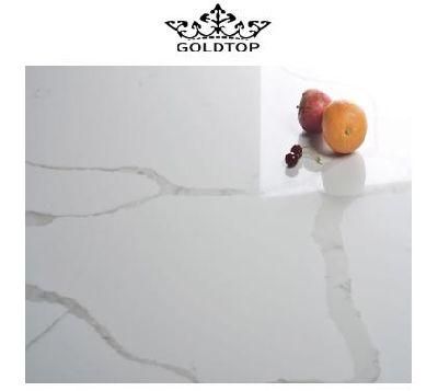 Vintage Silk Road Calacatta Artificial Quartz for White Countertop Slate Kitchen Stone