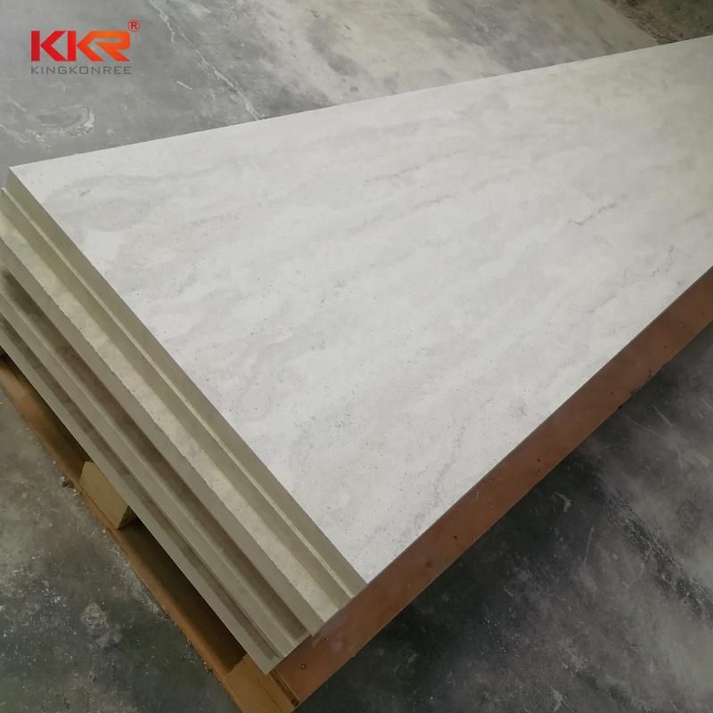 Marble Texture Looks 25mm Acrylic Solid Surface Sheet Countertops Vanity Tops