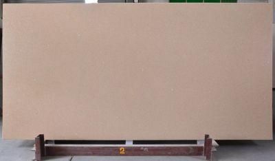 Yellow Crystallized Glass Panel Stone Slab Engineered Artificial Stone for Kitchen Top