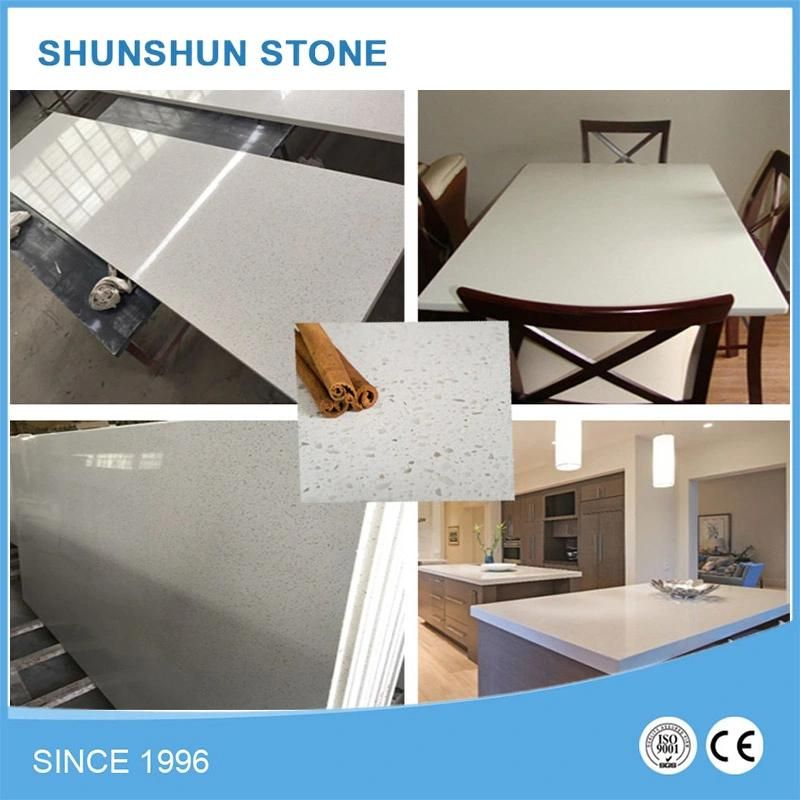 Artificial White Quartz Stone Solid Surface Countertops