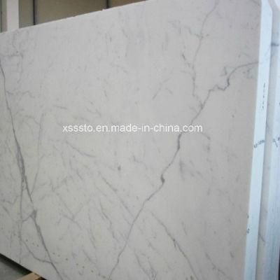Imported Polished Staturio White Marble Slabs