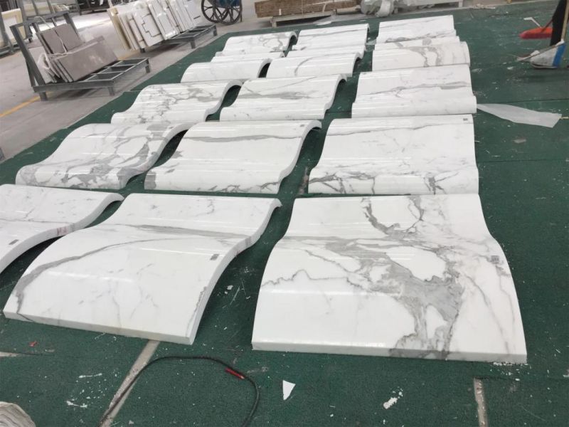 Calaeatta White Marble Stone for Flooring Tiles Slabs Countertops/Worktops/Vanitytops
