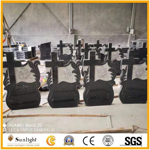 Customized India Aurora Granite Monuments/Headstone/Tombstone for European Style