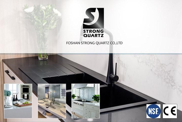 Grey Kitchen Quartz Stone Countertops Big Slab