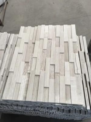 Timber White Wood Grain Marble Culture Stone Oak White Marble Tile