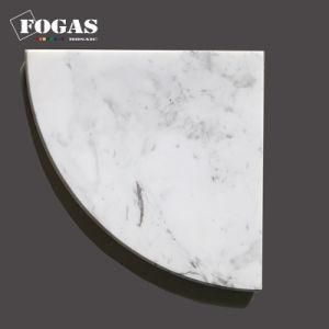 Venus White Marble Corner Wall Shelves for Bathroom