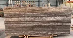Silver Grey Travertine Vein Cut