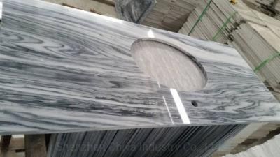 White Grey Marble Countertop Natural/Engineered/Stone Solid Surface for Dining/Kitchen/Bathroom/Vanity/Table/Top