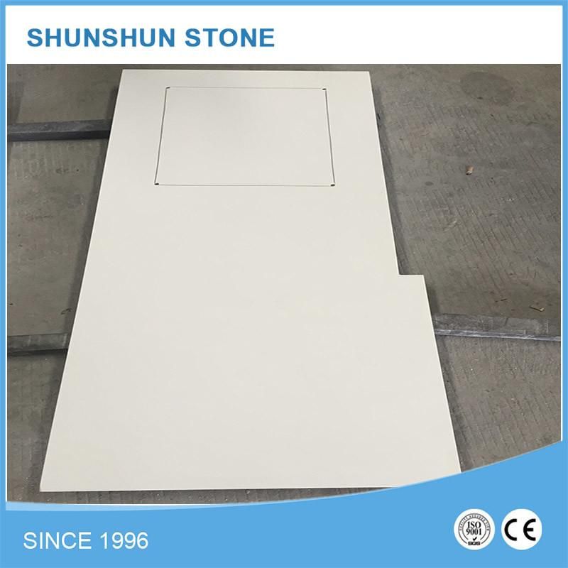 Artifical White Quartz Stone Kitchen Countertop for Sale