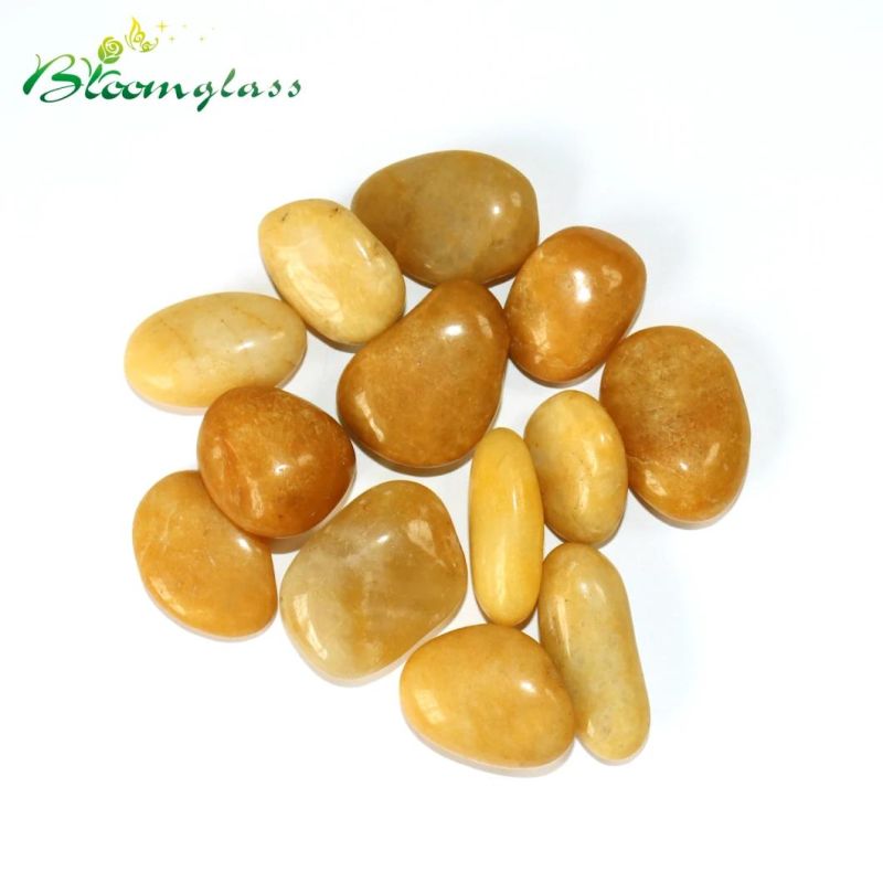 High Polished Yellow Pebble Stone for Landscaping and Garden Decoration