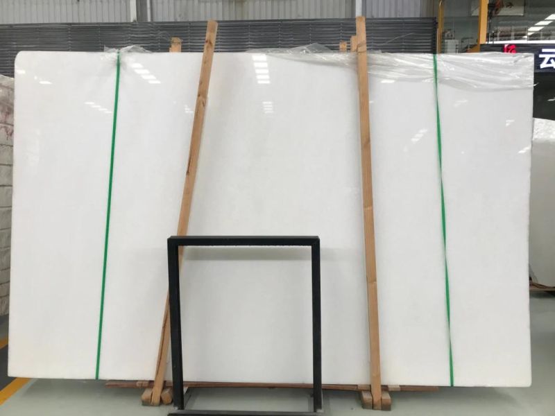 China Pure White/Absolute White/Crystal White Marble Slab for Flooring/Wall Tile/Counter Top