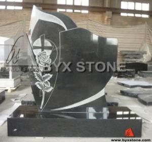 Shanxi Black Granite Cross Headstone / Memorial / Tombstone
