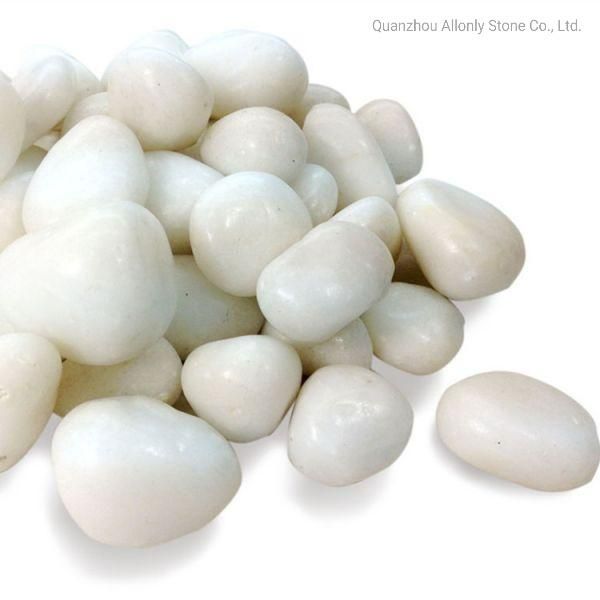 Natural Polished White Pebbles Garden Decoration Stone