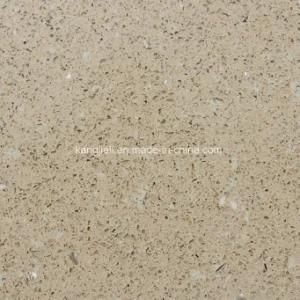 Crystal Shell/Beige Color 3200*1600mm Big Slab Recomposed Quartz Slab