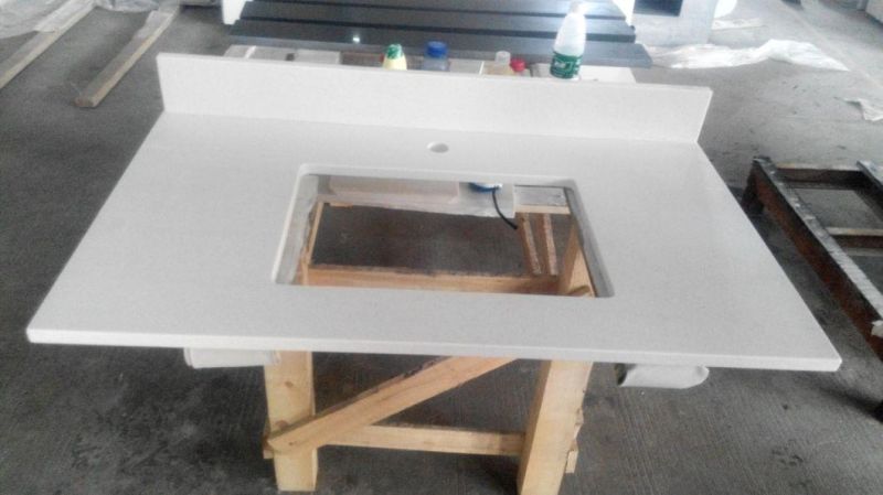 Popular Engineered Quartz Stone High Quality Countertop Vanity Top