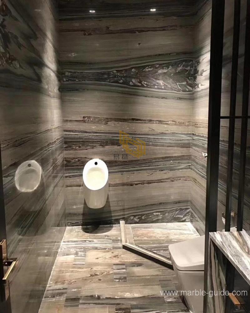 Engineered Palissandro Blue Marble for Bathroom Shower Wall/Staircase/Wall/Flooring/Worktops