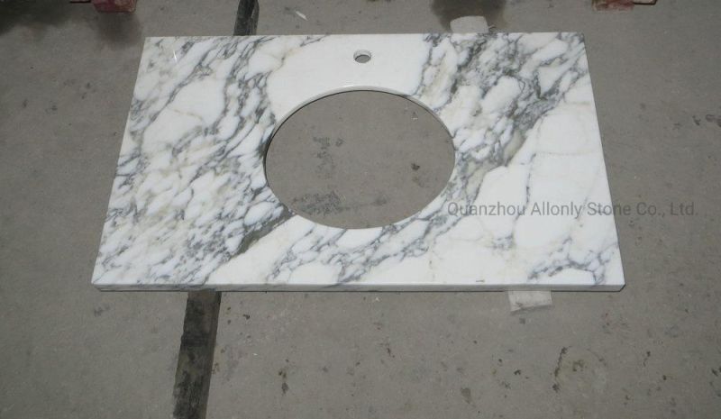 Italy Kitchen and Bathroom Arabescato Corchia Marble Vanity Top