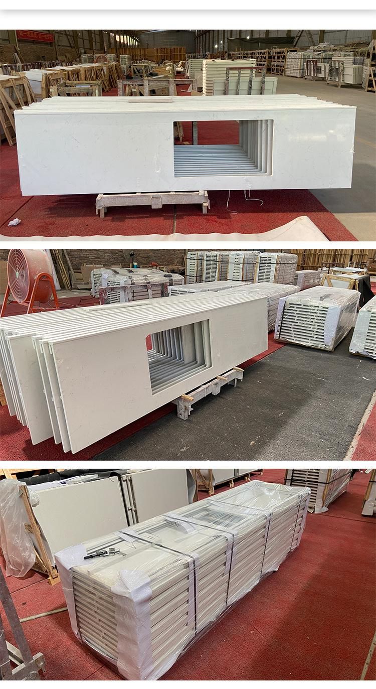 Waterproof Kitchen Countertop Customizable Living Room Furniture Marble Stone Top Polish Kitchen Drawers Top Marble Countertop