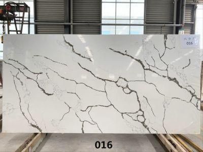 Hot Sale Artificial Calacatta Quartz Stone Factory Large Quartz Slabs