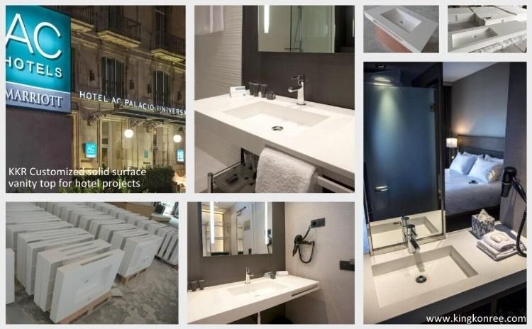 Solid Surface Ramp Marble Wall Hung Basin