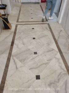 Marble Tile in Bathroom Floor and Wall
