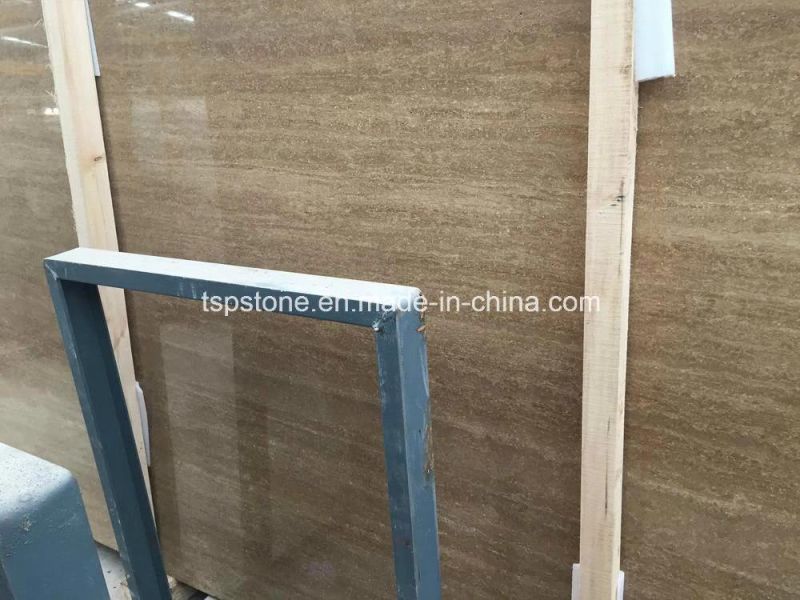Travertine Noche Slabs with Straingt Vein (Coffee Travertine)