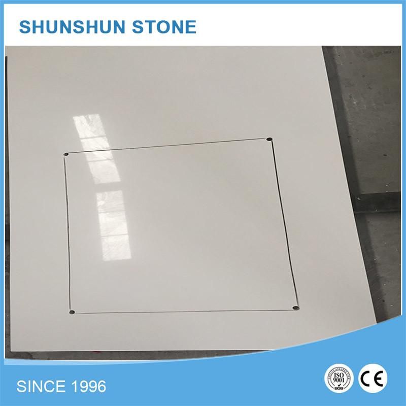 Artificial Calacatta White Quartz Countertops for Kitchen