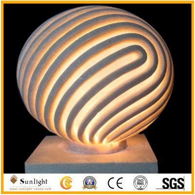 Popular Design Sandstone Polyresin Sculpture with LED Lighting