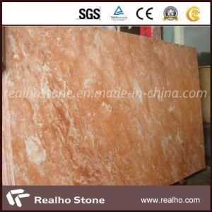 Red Color Marble Tea Rose Marble Slab for Stone Wall