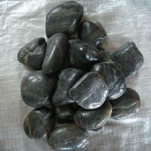 Granite Black Pebble Stone for Garden Paving