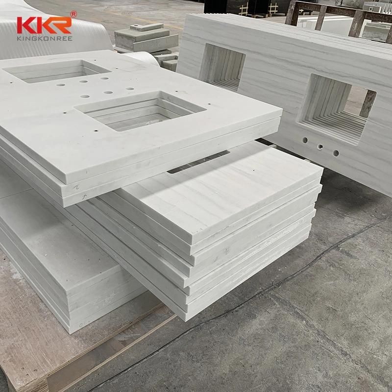 Commercial Cut to Size Artificial Quartz Stone Carrara/Marble/ Solid Surface Bathroom Vanity