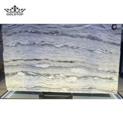 Blue Danube Marble Vein Island Bathroom Vanity Wall Panels Kitchen Countertops Natural Stone Slab Marble Tiles