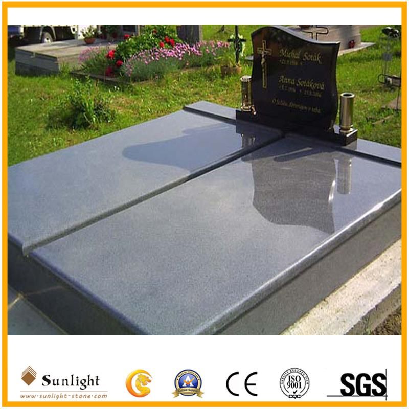 India Bahama Blue Granite Cremation Headstone Saddle
