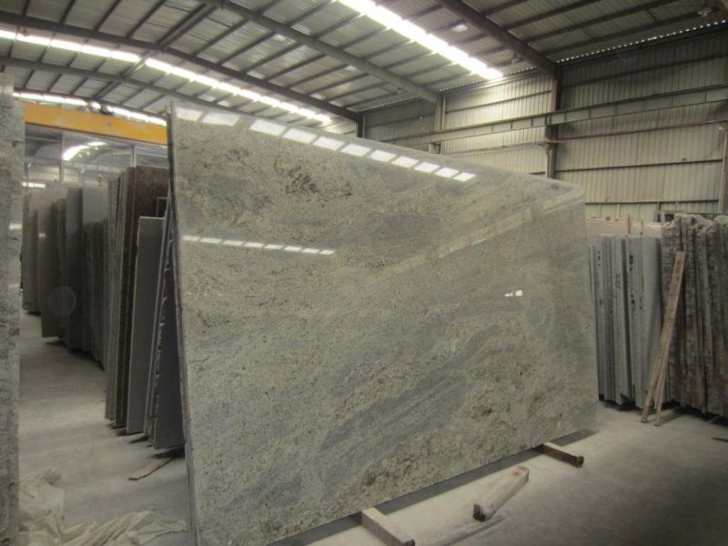 High Polished Kashmir White Granite Big Slabs
