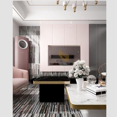 Artificial Pure Pink Marrone Rosa Sintered Stone Panel for Bathroom Shower Wall/Wall Decoration