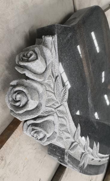 High Quality G654 Dark Granite Memorial Monument Tombstone