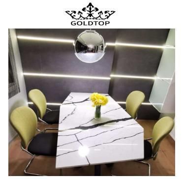 Expert New York Polished Calacatta Stone Artificial Quartz for Kitchen Tops Countertop