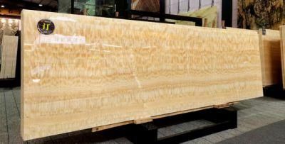 Natural Stone Wooden Yellow Onyx Marble for Flooring &amp; Vanity