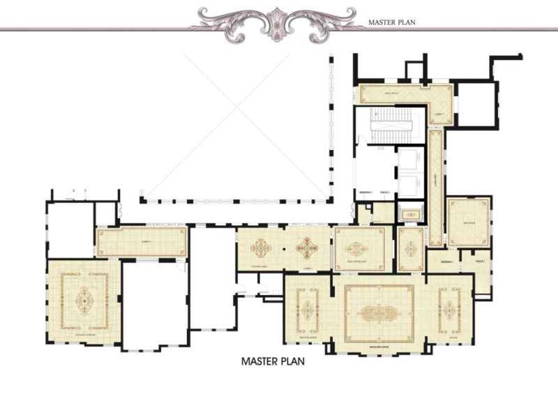 European Classic Style Waterjet Marble Medallion Marble Inlay for Home Floor Decoration