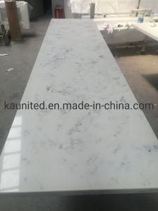 Artificial Stone Calaccata White Countertop Round Top