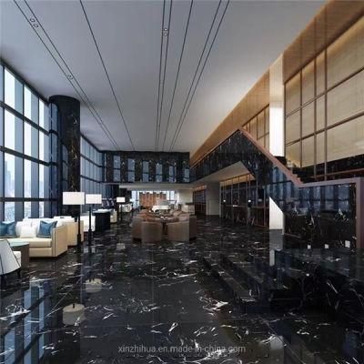 Ice Flower Black Marble Slab for Floor Tile Home/Hotel Decoration