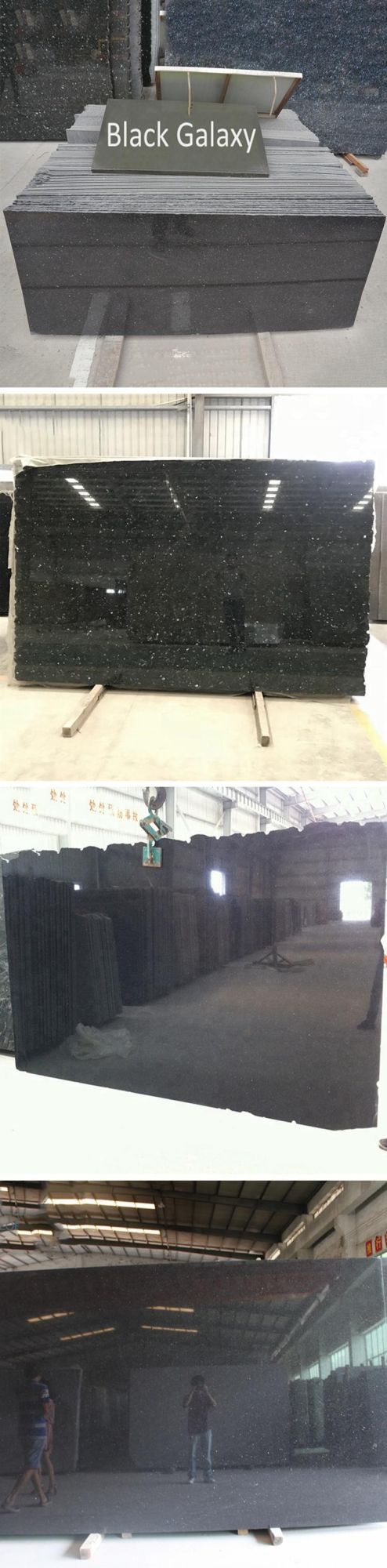 Canada Interstyle High Style Stone Black Granite Tile 24X24