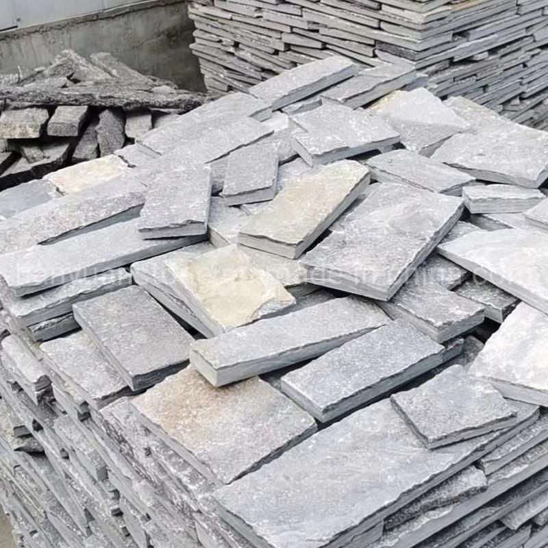 Irregular Black Blue Grey Slate Flagstone for Outdoor Paving