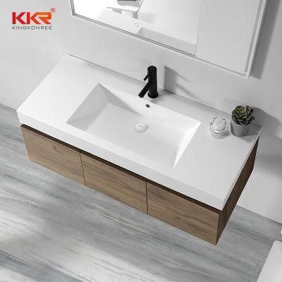 Kkr Cabinet Basin Europe Hot Selling Bathroom Sets Solid Surface Basin