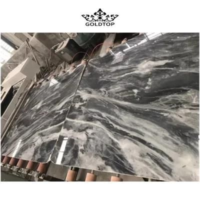 Commercial Project Natural Stone Polished/Honed Surface Bathroom/Kitchen Countertop Calacatta Grey Marble for Home