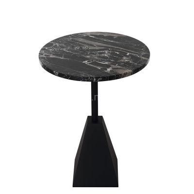 Restaurant Furniture Black Marble Stone Dining Coffee Table