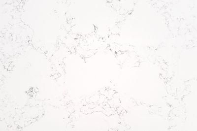 Artificial Carrara White Samll Size Quartz Slab Engineered Stone