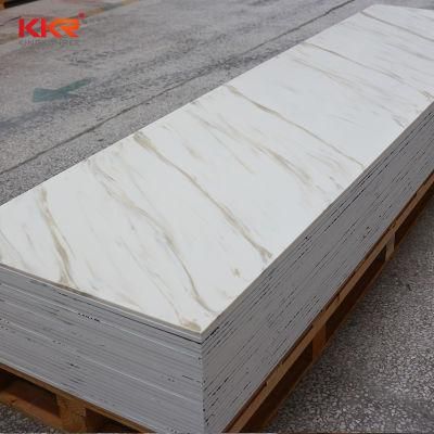 Acrylic Solid Surface Faux Stone Polymarble Artificial Stone Slab for Wall Panels